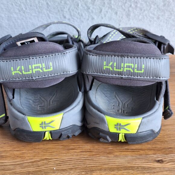 Kuru Current Waterproof Hiking Men\'s Sandals Us 12 M Gray Yellow Nylon Straps 46 main image 10